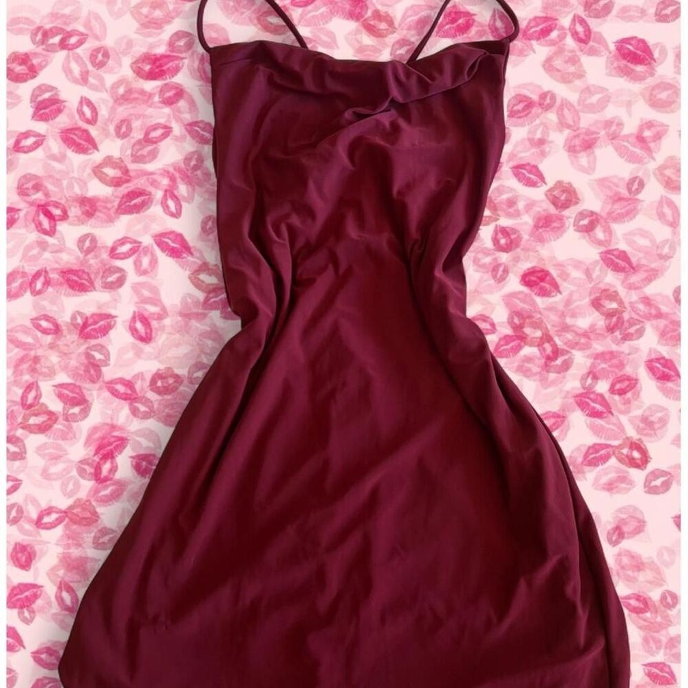 NWT Modern Haze Women's Burgundy Dress
